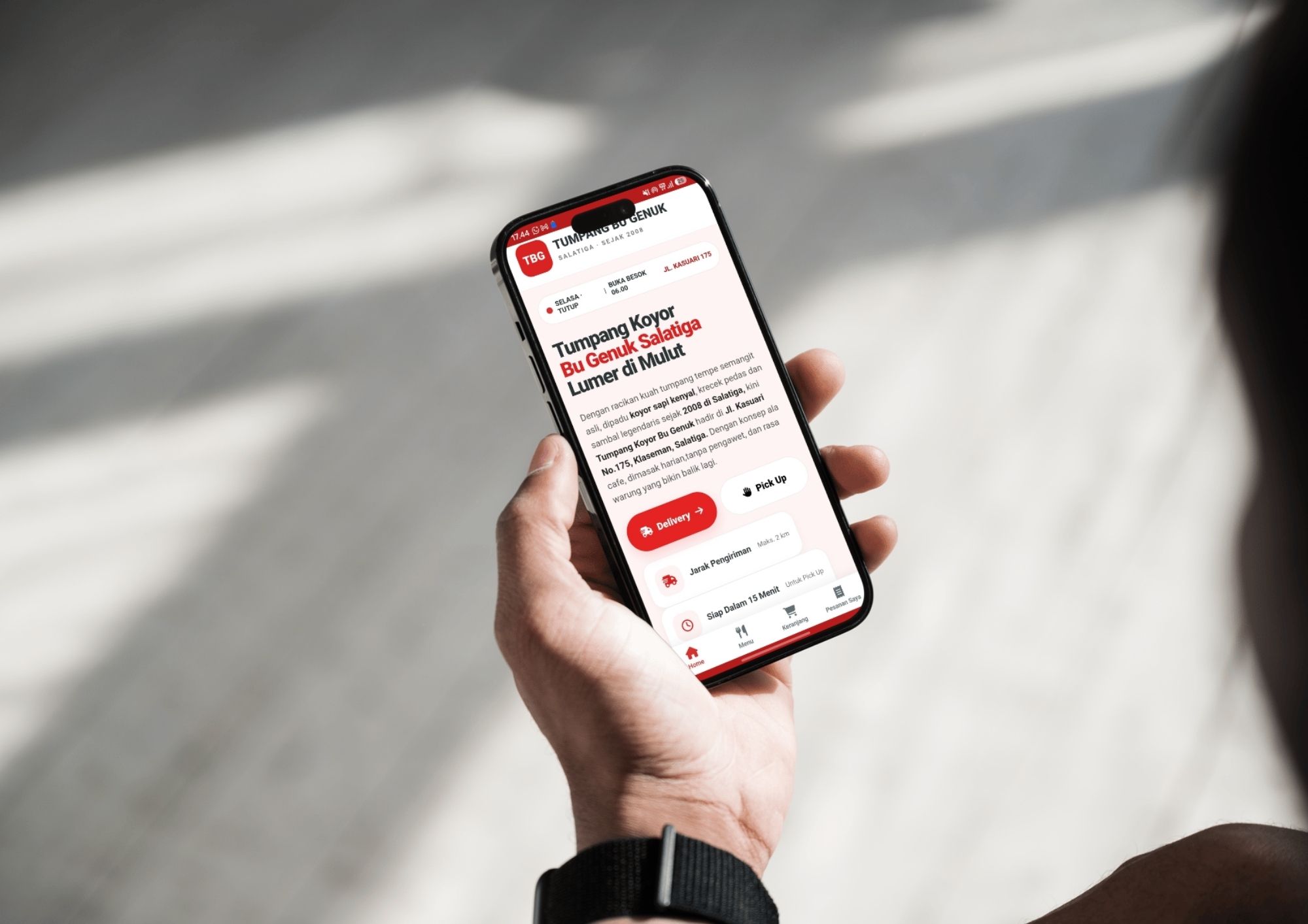 Contoh tampilan aplikasi digital